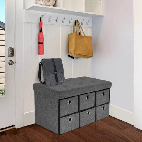 Storage bench with drawer