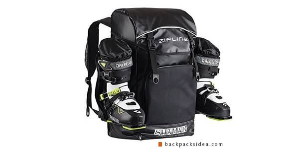 zipline waterproof ski backpack