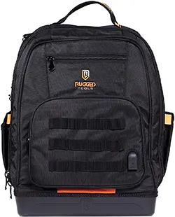 rugged tools worksite tool backpack