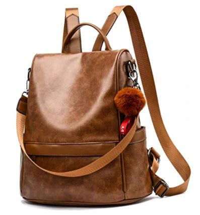 Pu leather backpack purse to gift to your girlfriend in valentines day