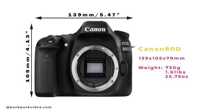 canon size dimension and weight to choose best canon 80d bag
