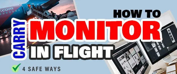 how to carry monitor in flight